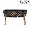 Acrylic Ball Butcher With Spikes  140999DS Acrylic Ball Butcher With Spikes Black/Gold