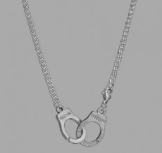 BDSM necklace with handcuffs