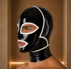 Black Latex Hood - LuchaNoir™