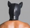 Black latex "Pig" head mask 1613ME Black latex "Pig" head mask