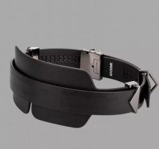 Lockink™ x MEO® - Black Leather Blindfold