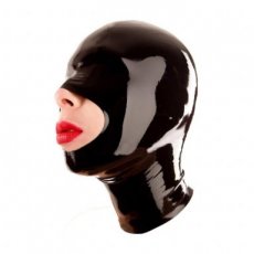 Black Openose Latex Balaclava 56842M4M Black Openose Latex Balaclava