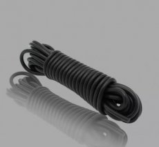 Black Silicone Bondage Rope 3050ME Black Silicone Bondage Rope