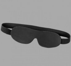 Blindfold in Leather - With Flexible Headband