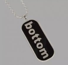 BOTTOM necklace - Men's necklace with pendant