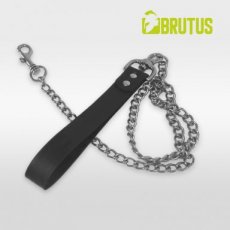 BRUTUS Leather Dogleash with Chain 139992DS BRUTUS Leather Dogleash with Chain