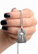Cuffed Locking Bracelet & Key Necklace Cuffed Locking Bracelet & Key Necklace