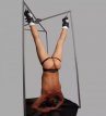 Deluxe Hanging Bondage Set 3054ME Leather Suspension Ankle Restraints - Deluxe Hanging Bondage Set