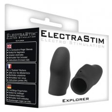ElectraStim Explorer Silicone Noir Finger Sleeves ElectraStim Explorer Silicone Noir Finger Sleeves