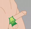 Glow-in-the-Dark Cockring & Ball Stretcher 3697ME Glow-in-the-Dark Cockring & Ball Stretcher