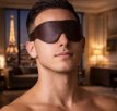 Goatskin Leather Blindfold 3158ME Goatskin Leather Blindfold