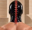 Lace-Up Latex Hood 10870ME Lace-Up Latex Hood