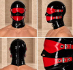 Latex Hood with Eye Mask and Mouth Cover 10872ME Latex Hood with Eye Mask and Mouth Cover