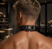 Leather BDSM Collar 4592ME Leather BDSM Collar