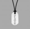 Leather Necklace with Stainless Steel Pendant Leather Necklace with Stainless Steel Pendant