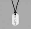 Leather Necklace with Stainless Steel Pendant Leather Necklace with Stainless Steel Pendant