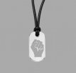 Leather Necklace with Stainless Steel Pendant Leather Necklace with Stainless Steel Pendant