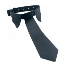 LEATHER SHIRT COLLAR WITH TIE