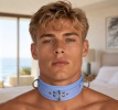 Lockable Leather BDSM Collar 10270ME Lockable Leather BDSM Collar