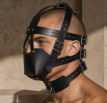 MEO® SlaveHarness™9766ME MEO® SlaveHarness™ - Lockable Leather Head Harness with Muzzle