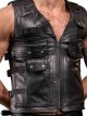 Mister B Leather Utility Vest 130890MB Mister B Leather Utility Vest
