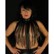 Necklace with leather fringes 27291 M4M Necklace with leather fringes