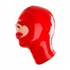 Openose Red Latex Balaclava 56835M4M Openose Red Latex Balaclava