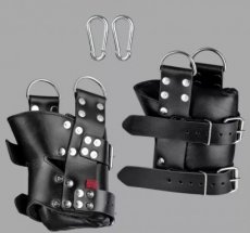 Padded Leather Suspension Cuffs for Feet 5514ME Suspension Bonds Deluxe - Padded Leather Suspension Cuffs for Feet