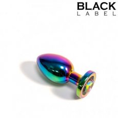 Rainbow Metal Jewelled Buttplug 141181DS Rainbow Metal Jewelled Buttplug