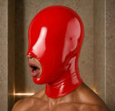 Red Latex Hood