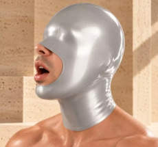 Silver Latex Hood - ChromeSubmission™ 10865ME Silver Latex Hood - ChromeSubmission™