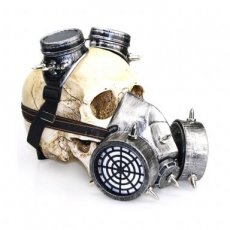 Silver Rivets Gas Mask and Goggles 29622 Silver Rivets Gas Mask and Goggles