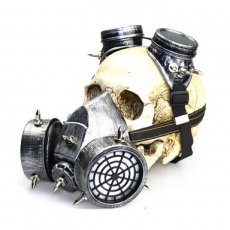 Silver Rivets Gas Mask and Goggles 29622 Silver Rivets Gas Mask and Goggles