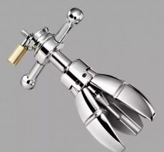 STEELBLOOM – Expandable Locking Stainless Steel Butt Plug for Extreme Anal Chastity